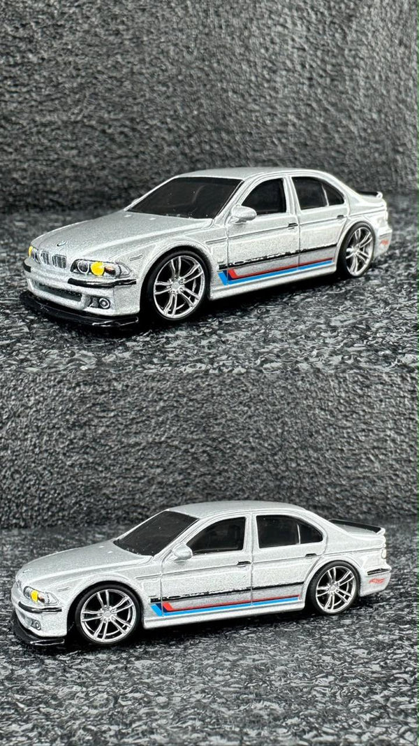 Rodas 1:64 Cromo Silver – Duplo 5 Raias (look BMW M5 Prata)