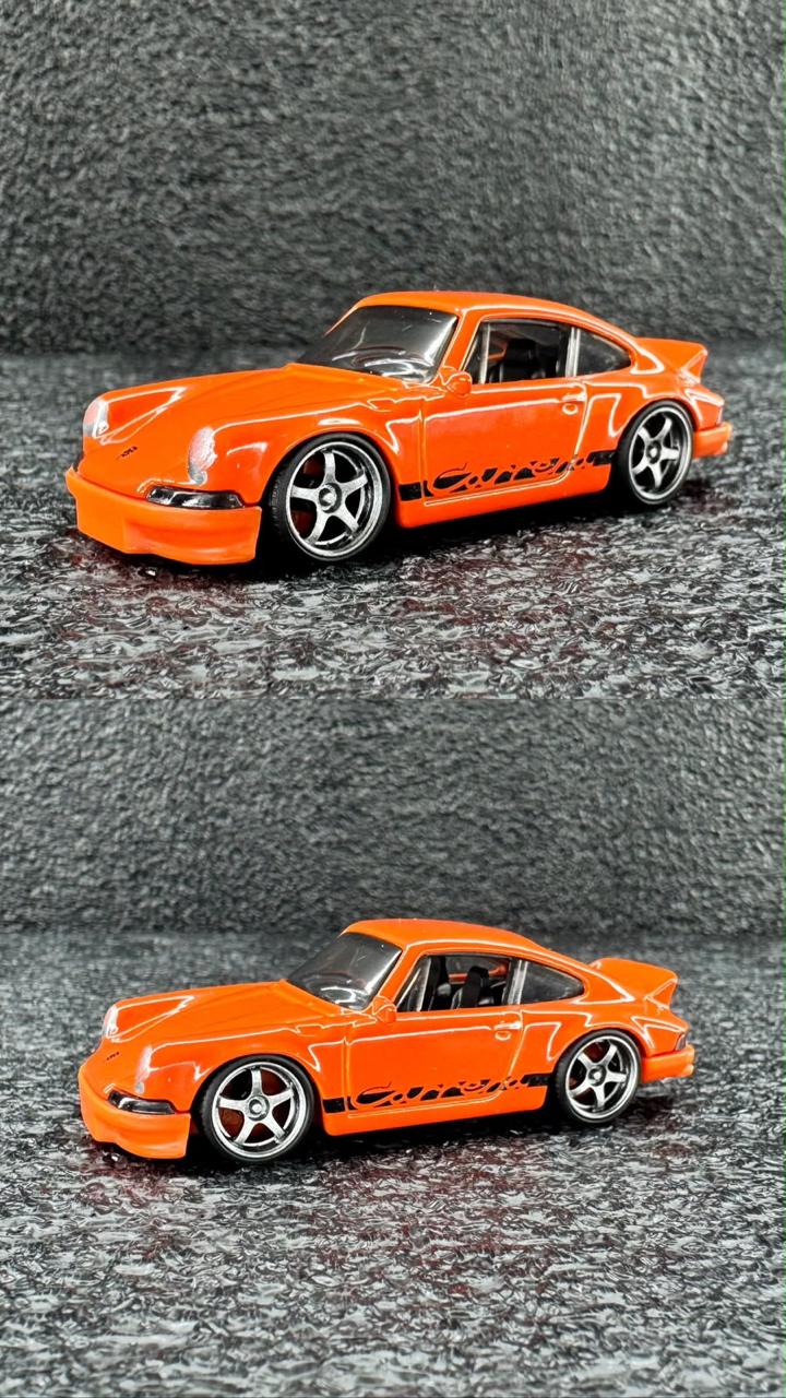 Rodas 1:64 Cromo Silver – Penta Esportiva (look Porsche 911 Carrera Laranja)
