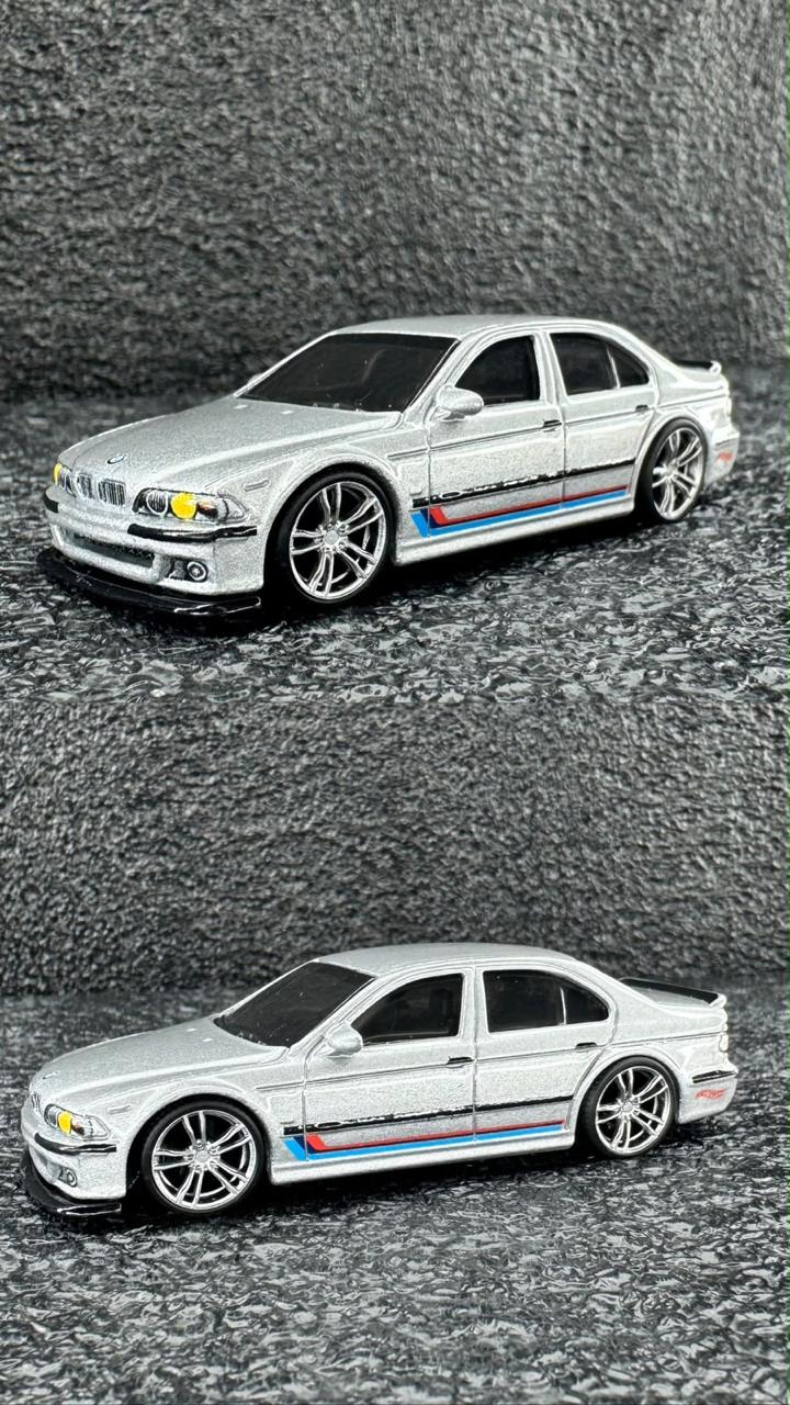 Rodas 1:64 Cromo Silver – Duplo 5 Raias (look BMW M5 Prata)