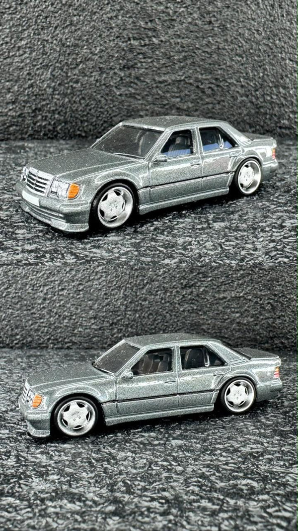 Rodas 1:64 Cromo Silver – Monobloco AMG (look Mercedes 500E Cinza)
